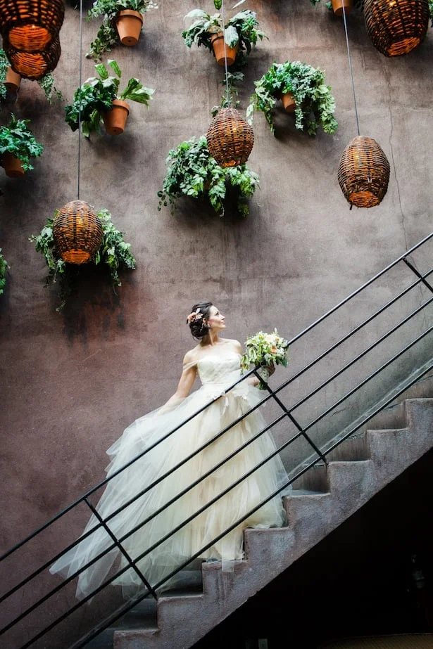 Urban Wedding; Jennifer Tabeek; Carol Hannah - Chambord Gown