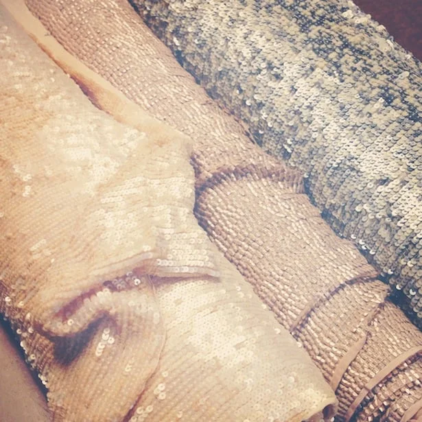 Sequins! Custom fabrics!