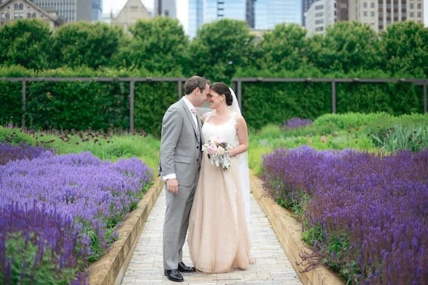 Real Wedding: Carol Hannah Kensington and custom llace