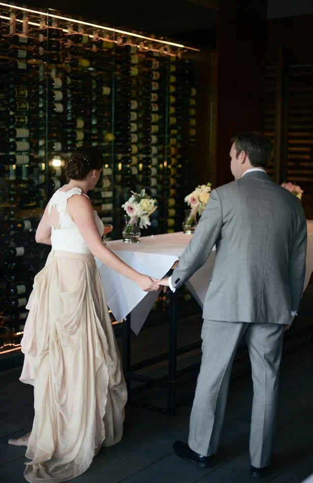 Real Wedding: Carol Hannah Kensington and custom llace