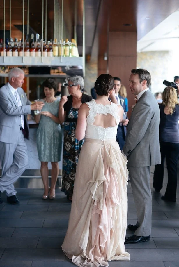 Real Wedding: Carol Hannah Kensington and custom llace