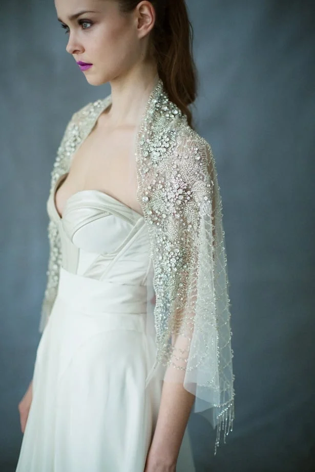 Ursa Major sparkley wrap- Bridal accessories that shine - Carol Hannah