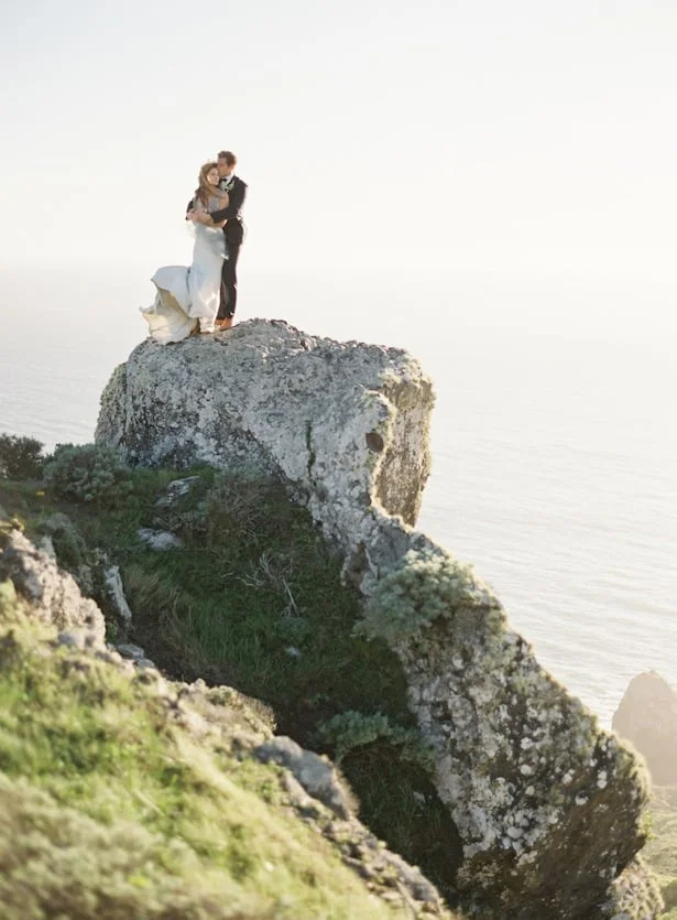 Carol Hannah Real Wedding Inspiration - Downton gown at the California Coast