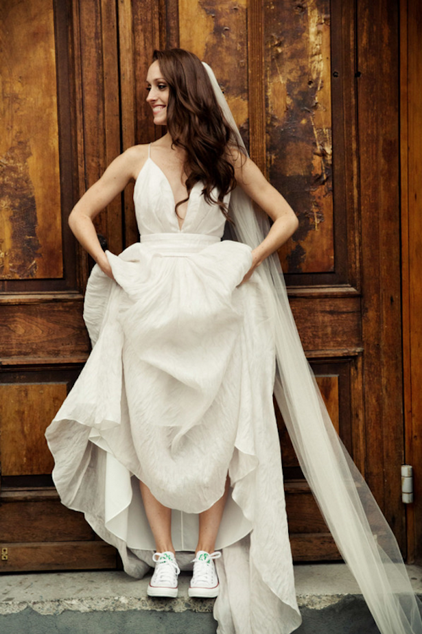 Carol Hannah Real Wedding - L'Elysee gown at Brooklyn Winery