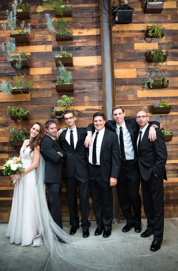 Carol Hannah Real Wedding - L'Elysee gown at Brooklyn Winery