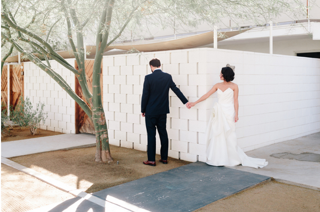 Carol Hannah - Poplar Gown real wedding - ACE Palm Springs