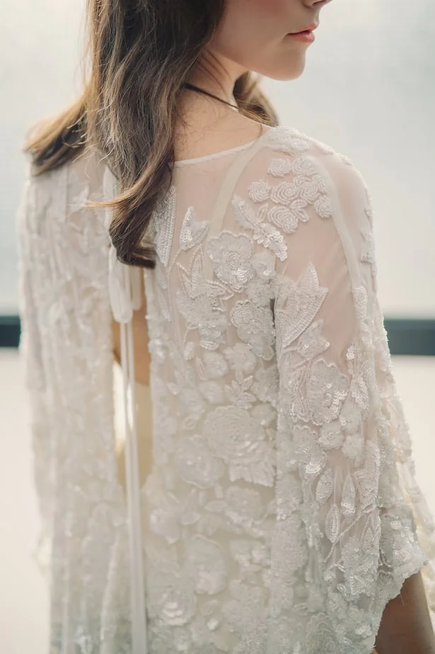 Carol Hannah Iolite gown real wedding inspiration