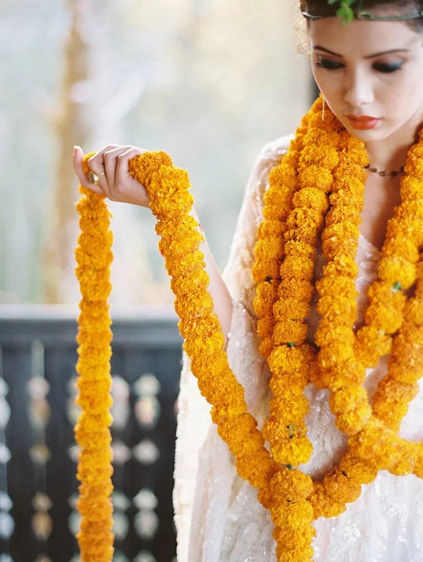 Carol Hannah Iolite gown - Real Wedding Inspiration - Nepal Workshop with Nina and Wes
