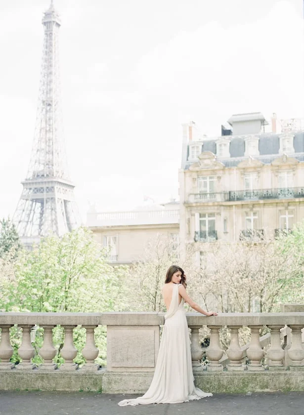 Paris Destination Wedding Photographer | Carol Hannah Le Lumiere Dress | photo by: ARTIESE