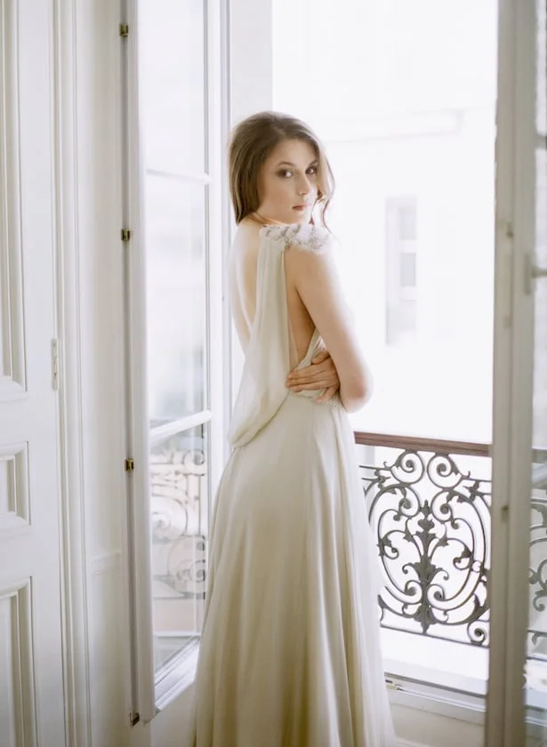 Paris Destination Wedding Photographer | Carol Hannah Le Lumiere Dress | photo by: ARTIESE