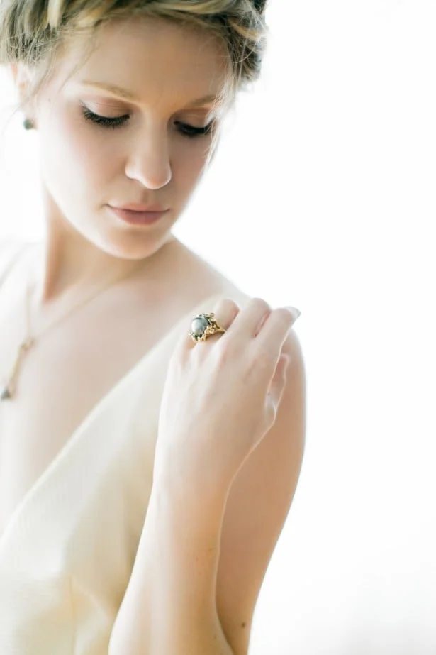 Carol Hannah Azurite in gold -Real Wedding Inspiration