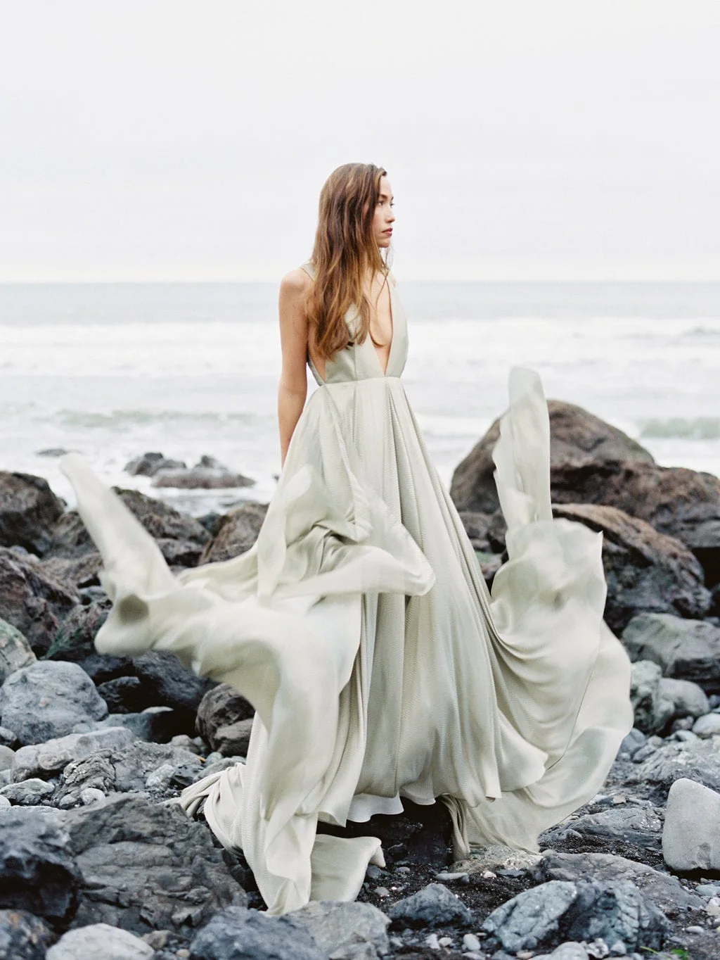 Carol Hannah Azurite wedding gown -Beach wedding inspiration