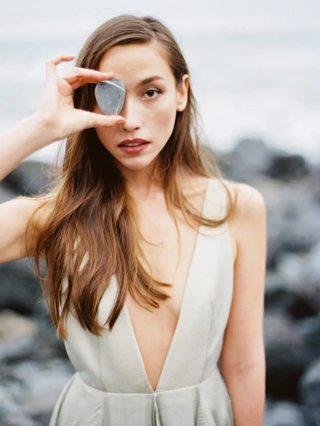 Carol Hannah Azurite wedding gown -Beach wedding inspiration