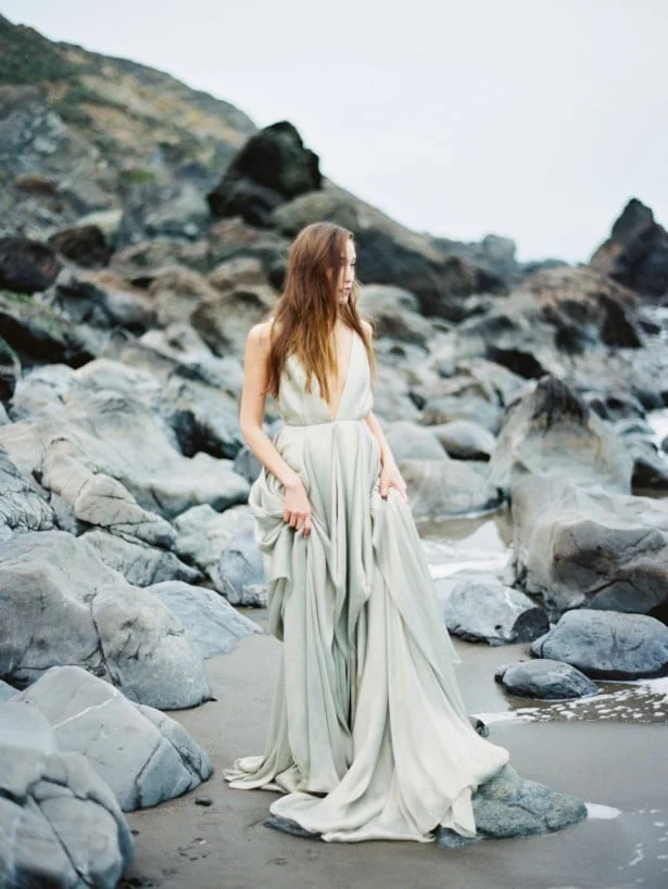 Carol Hannah Azurite wedding gown -Beach wedding inspiration