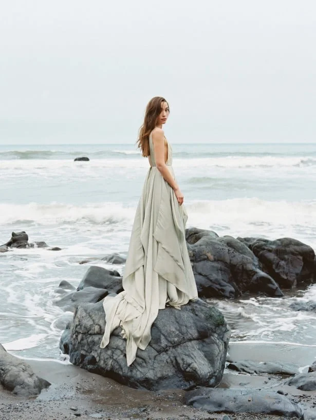 Carol Hannah Azurite wedding gown -Beach wedding inspiration