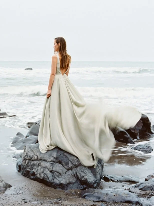 Carol Hannah Azurite wedding gown -Beach wedding inspiration