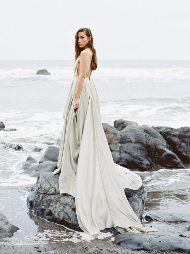 Carol Hannah Azurite wedding gown -Beach wedding inspiration