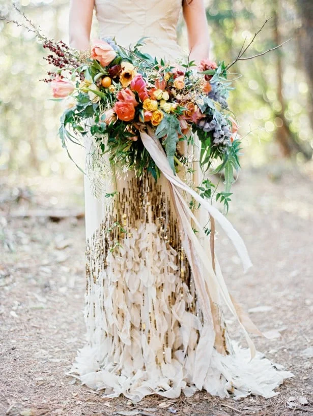 Carol Hannah Malachite gown real wedding inspiration with Amy Osaba and