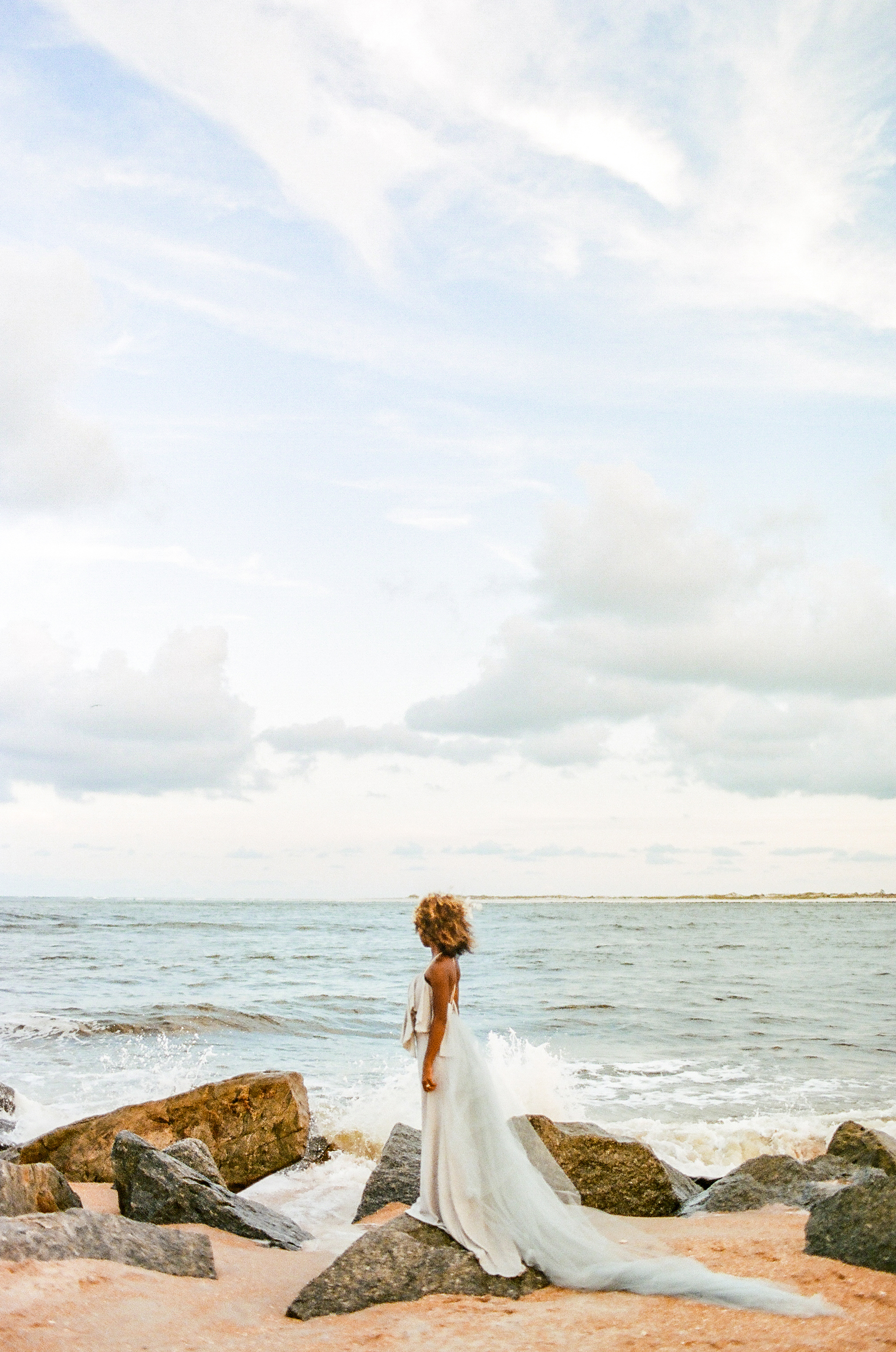 Blue wedding gown beach wedding nonconventional bride011.jpg