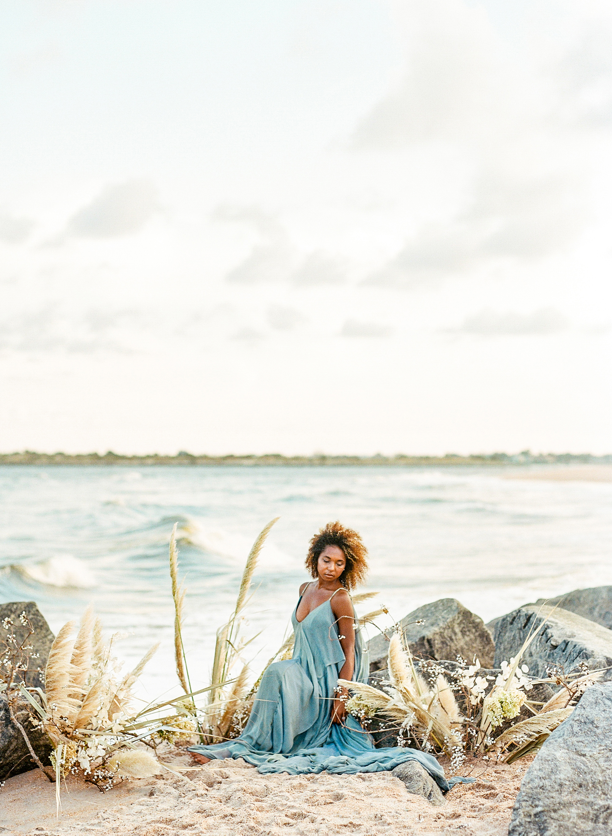 Blue wedding gown beach wedding nonconventional bride057.jpg