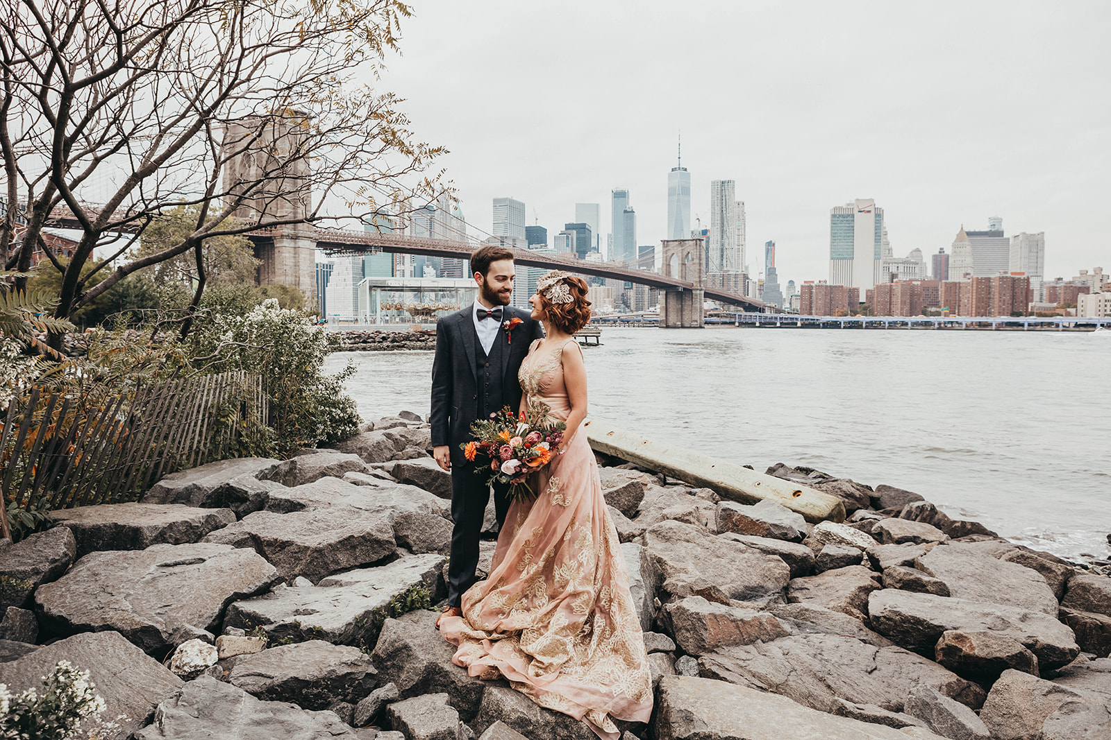 Blush, rose, gold wedding gown with butterflies, victorian bridal trend, nyc wedding gown designer-304.jpg