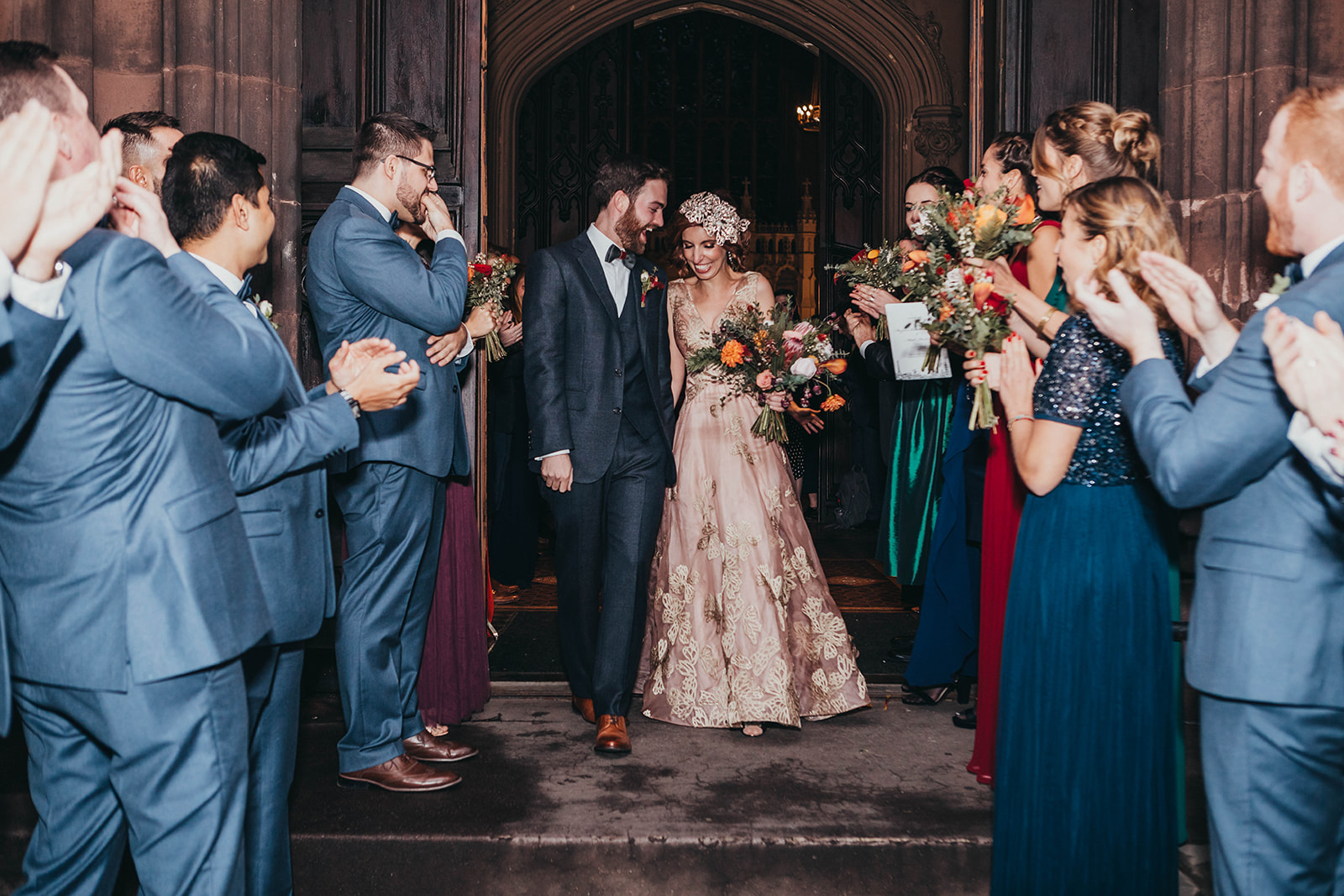 Blush, rose, gold wedding gown with butterflies, victorian bridal trend, nyc wedding gown designer-625.jpg
