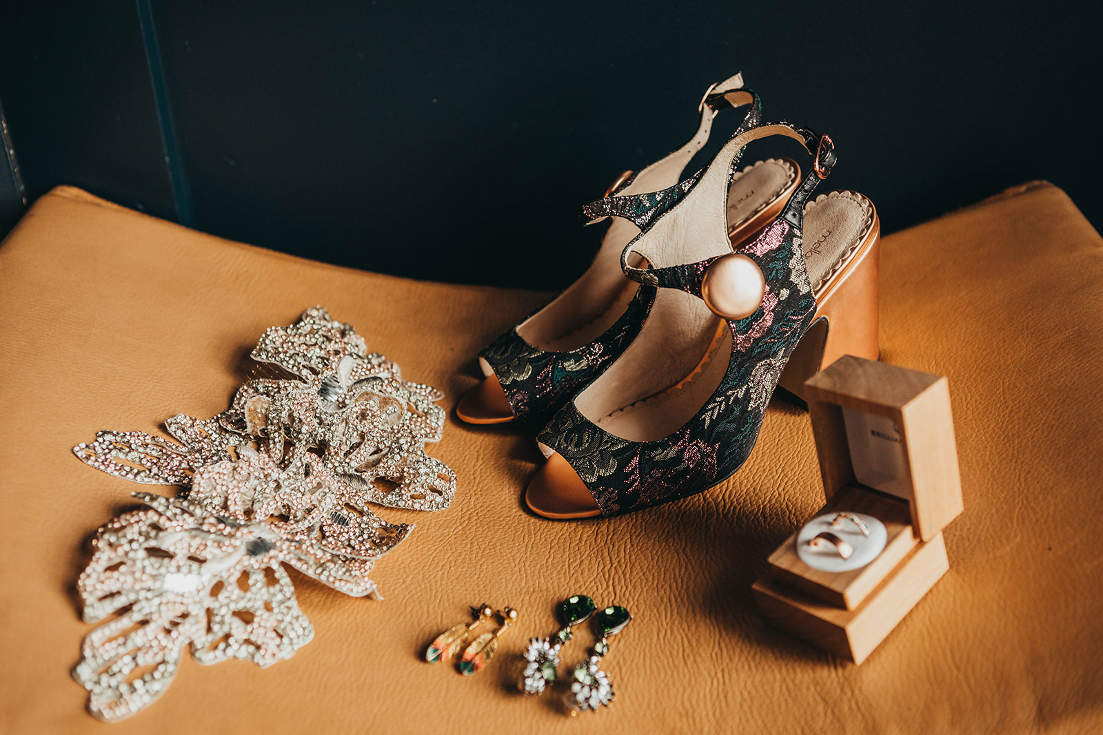 Blush, rose, gold wedding gown with butterflies, victorian bridal trend, nyc wedding gown designer.jpg