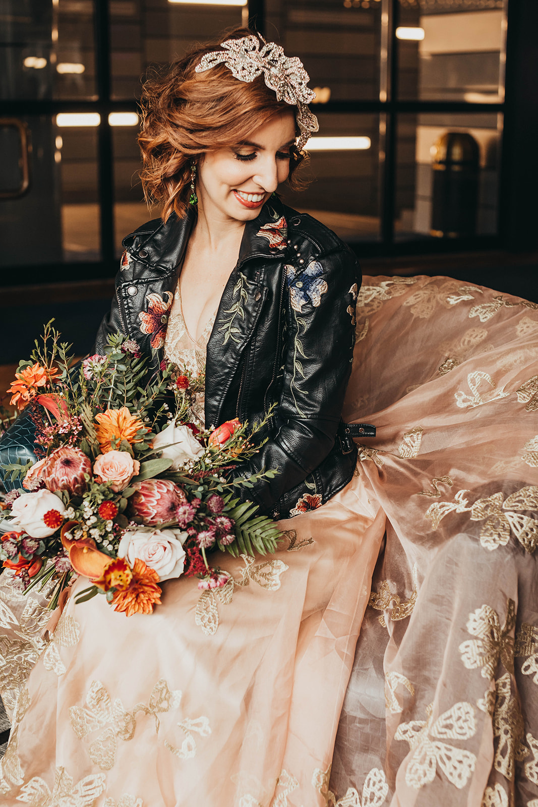 Blush, rose, gold wedding gown with butterflies, victorian bridal trend, nyc wedding gown designer31.jpg