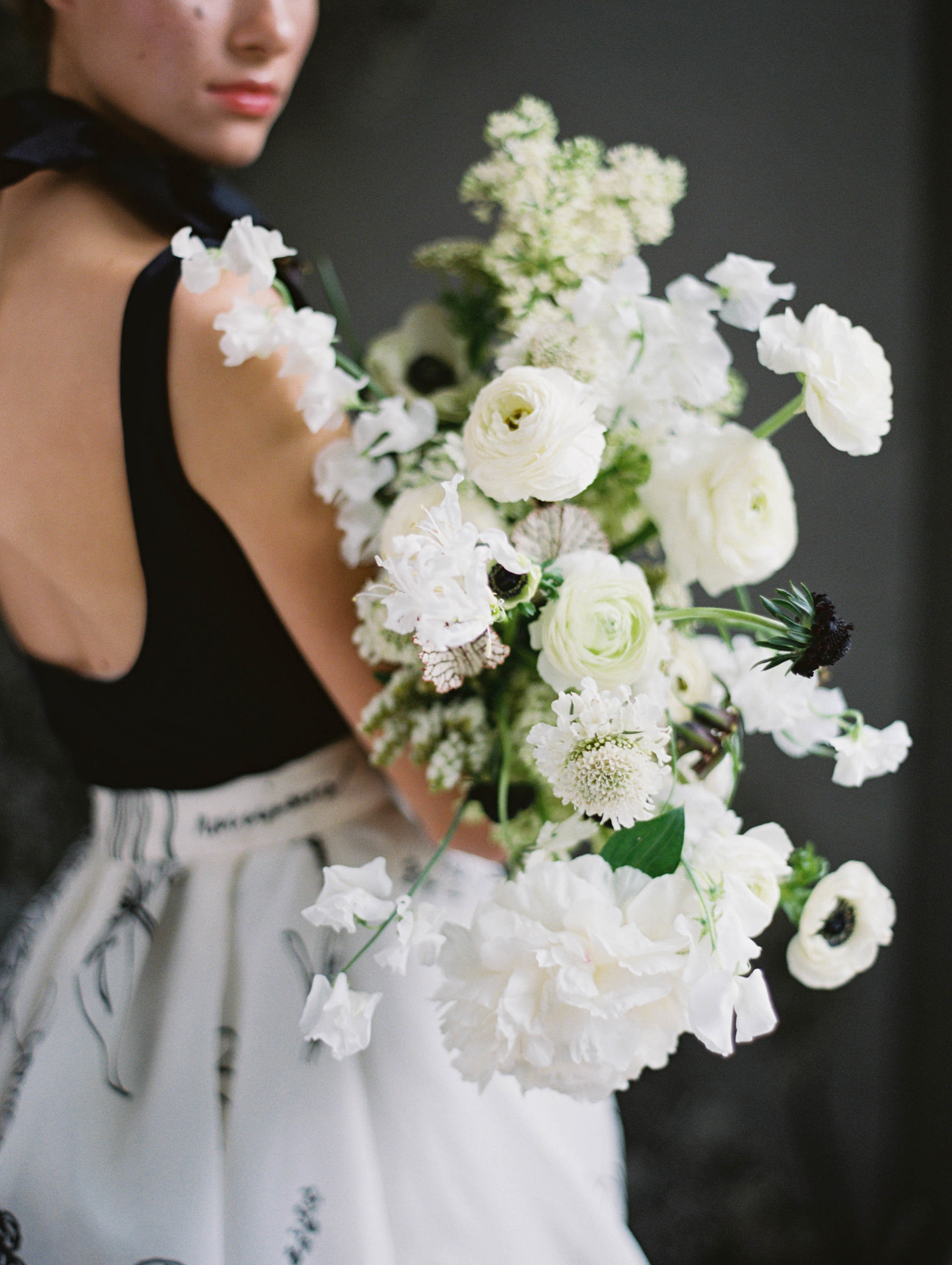 Printed floral wedding skirt black and white bridal separates nyc designer7.jpg