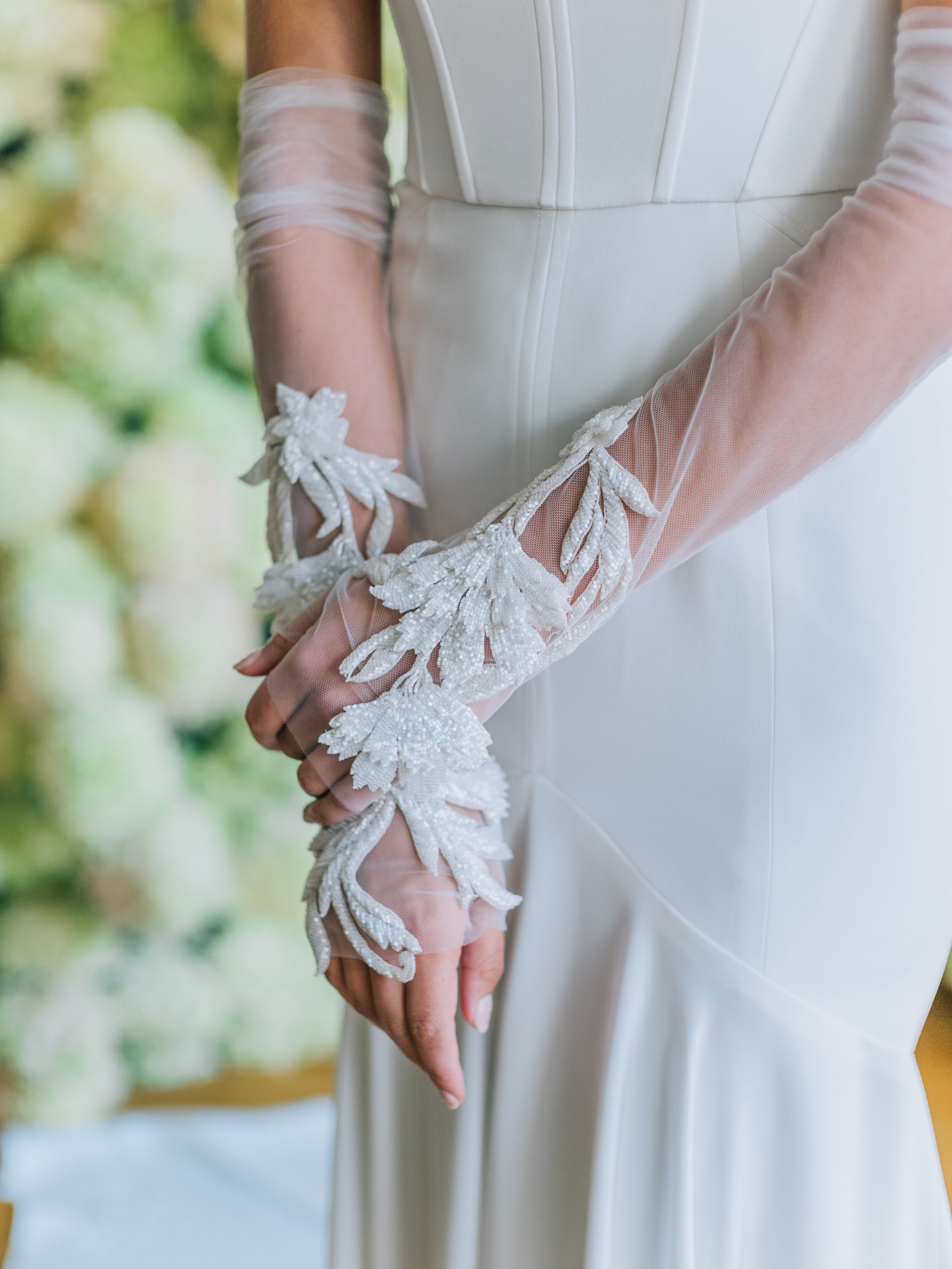 Alabaster fit and flare silk crepe square neck wedding gown by bridal designer Carol Hannah 5.jpg