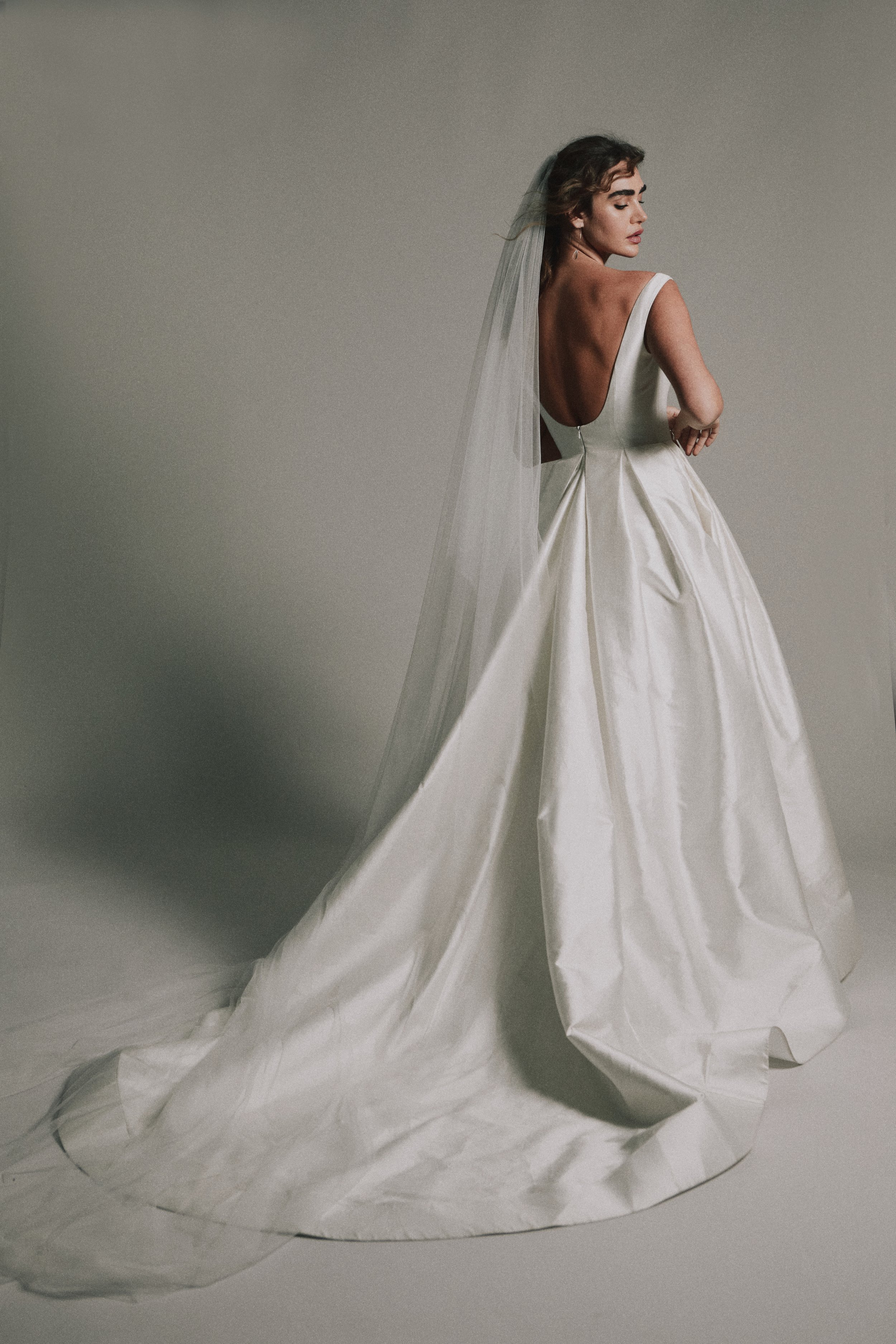 Eyre wedding dress in silk mikado tip of the shoulder scoop neck with full skirt bridgerton style3.jpg