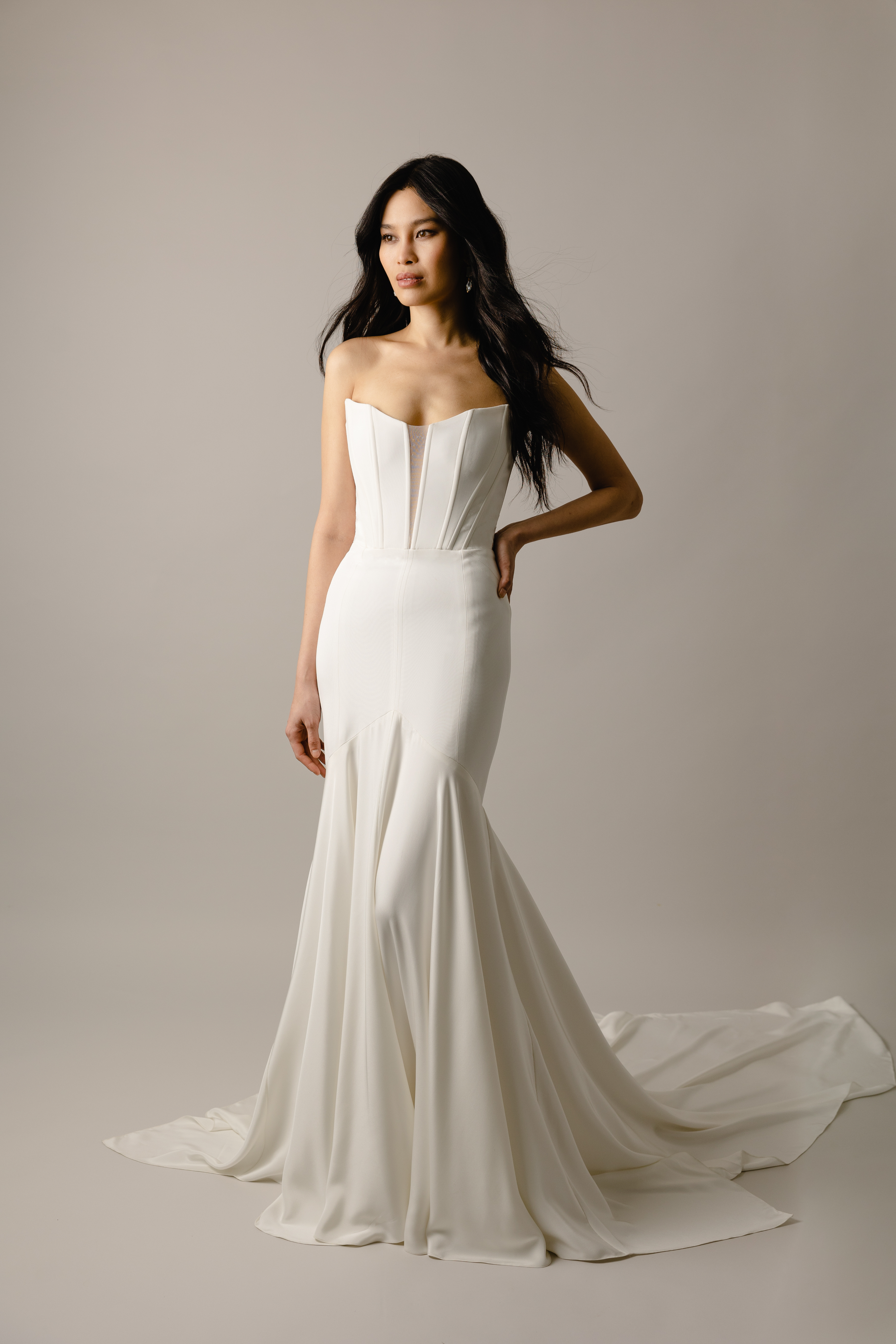 Sonoma crepe fit to flare wedding dress with cateye bodice1 web.png