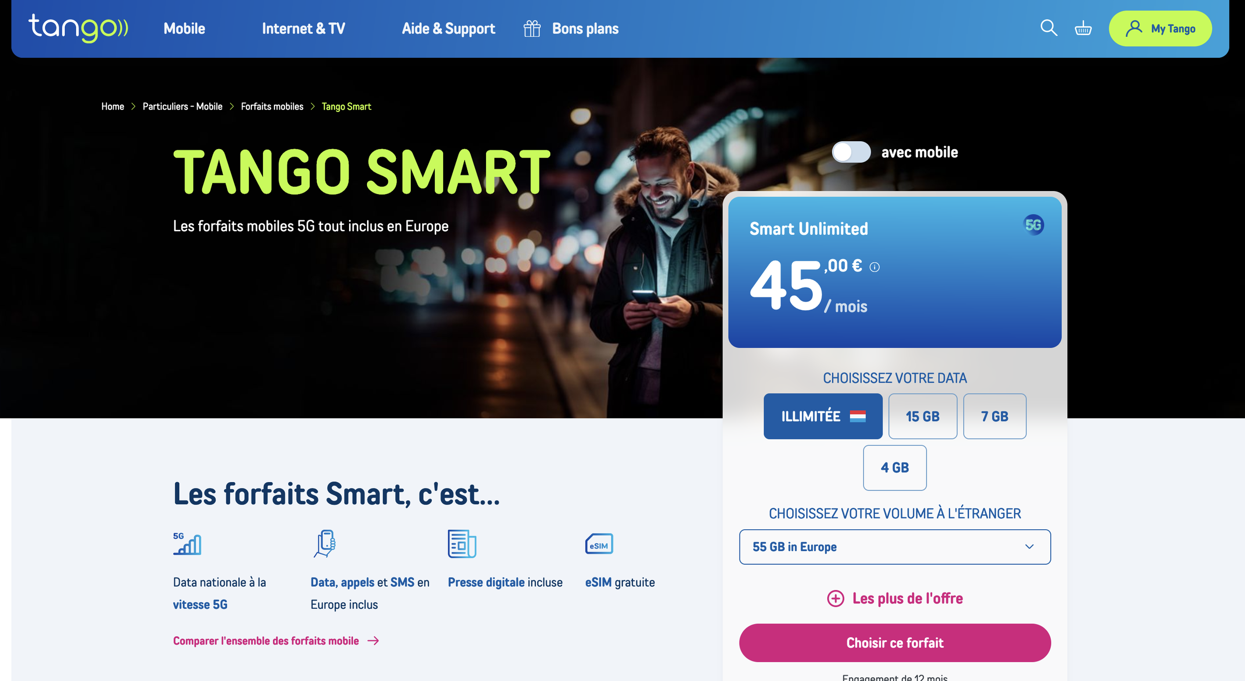 Web relaunch - Tango.lu