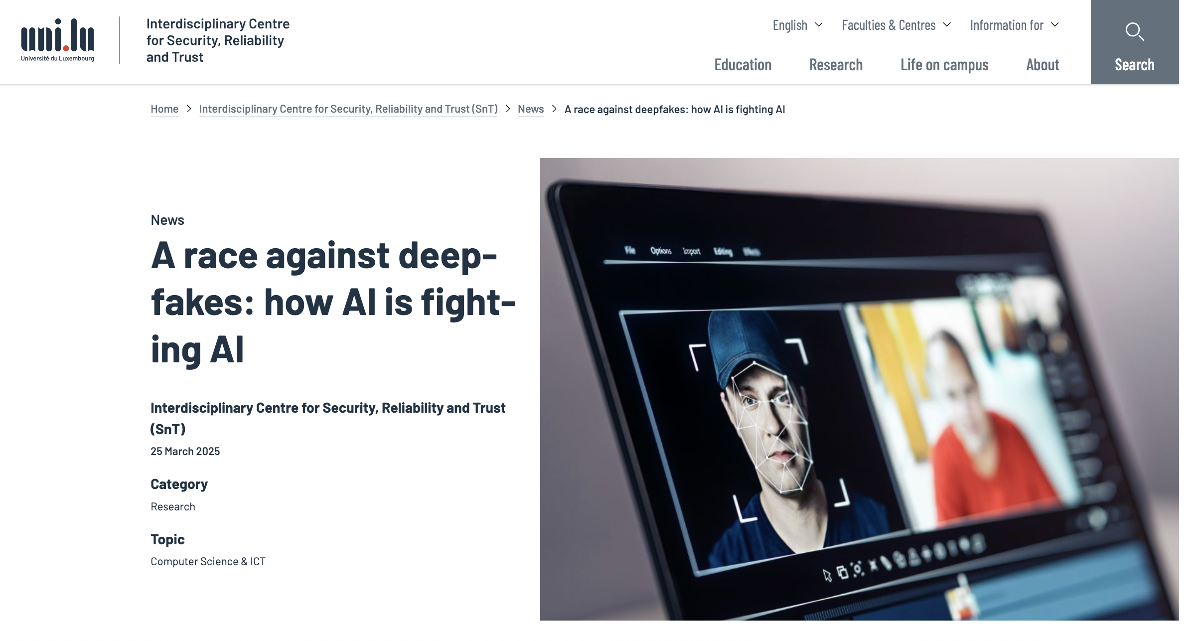A race against deepfakes