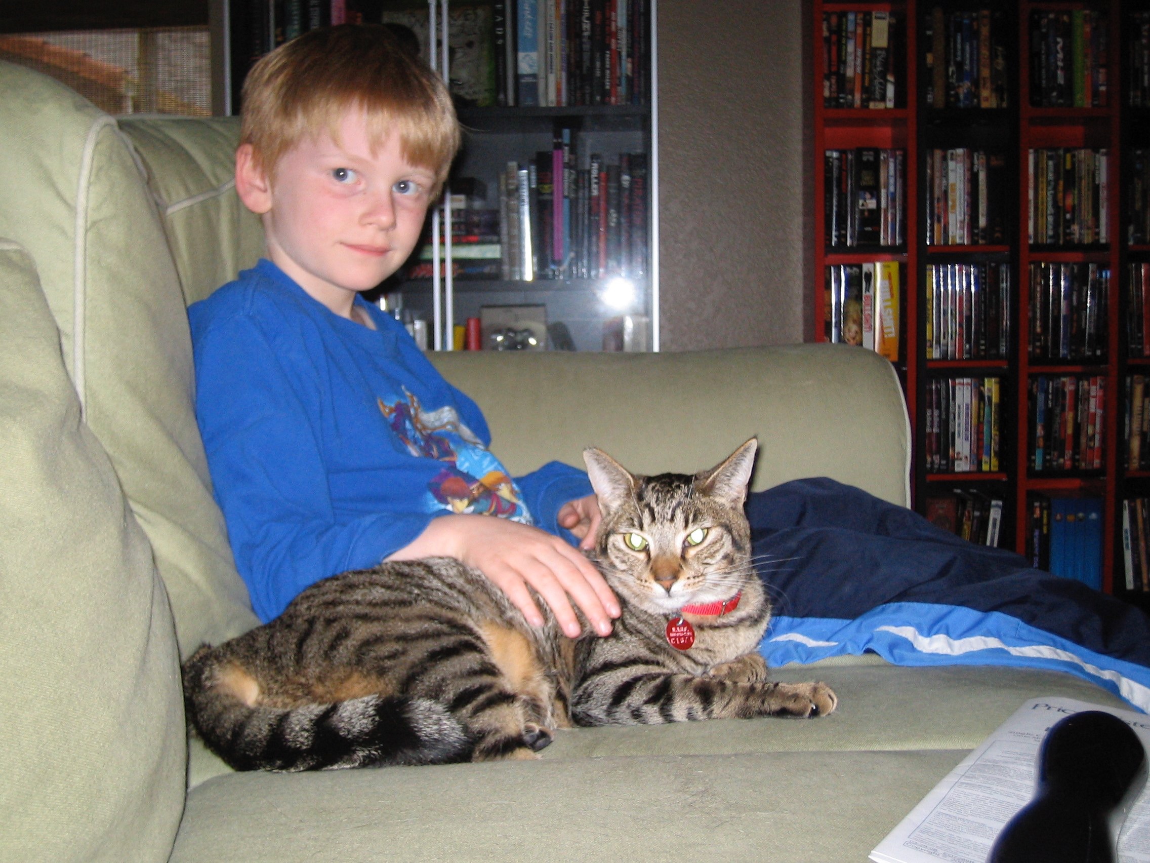 Sarge, totally not being ok with kids.