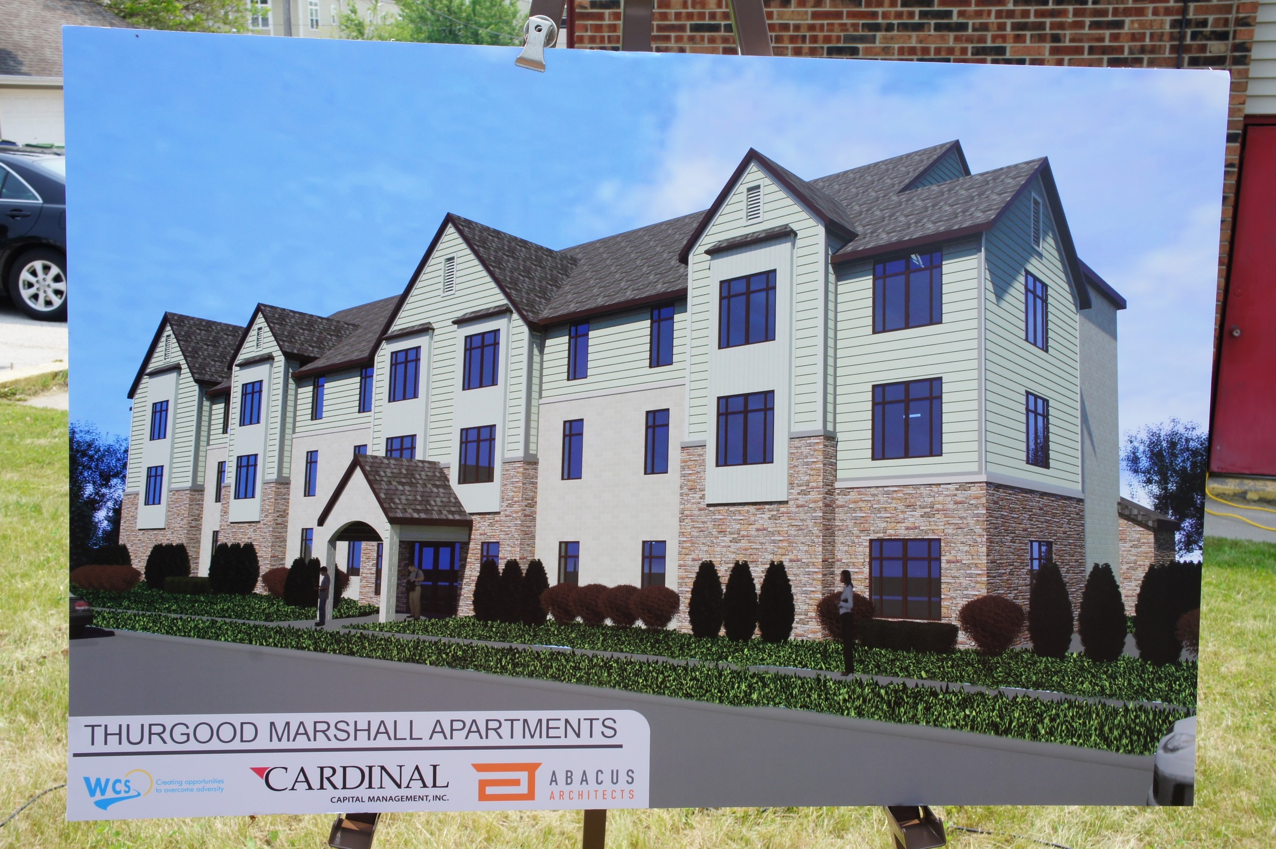 New rendering of Thurgood Marshall Apartments