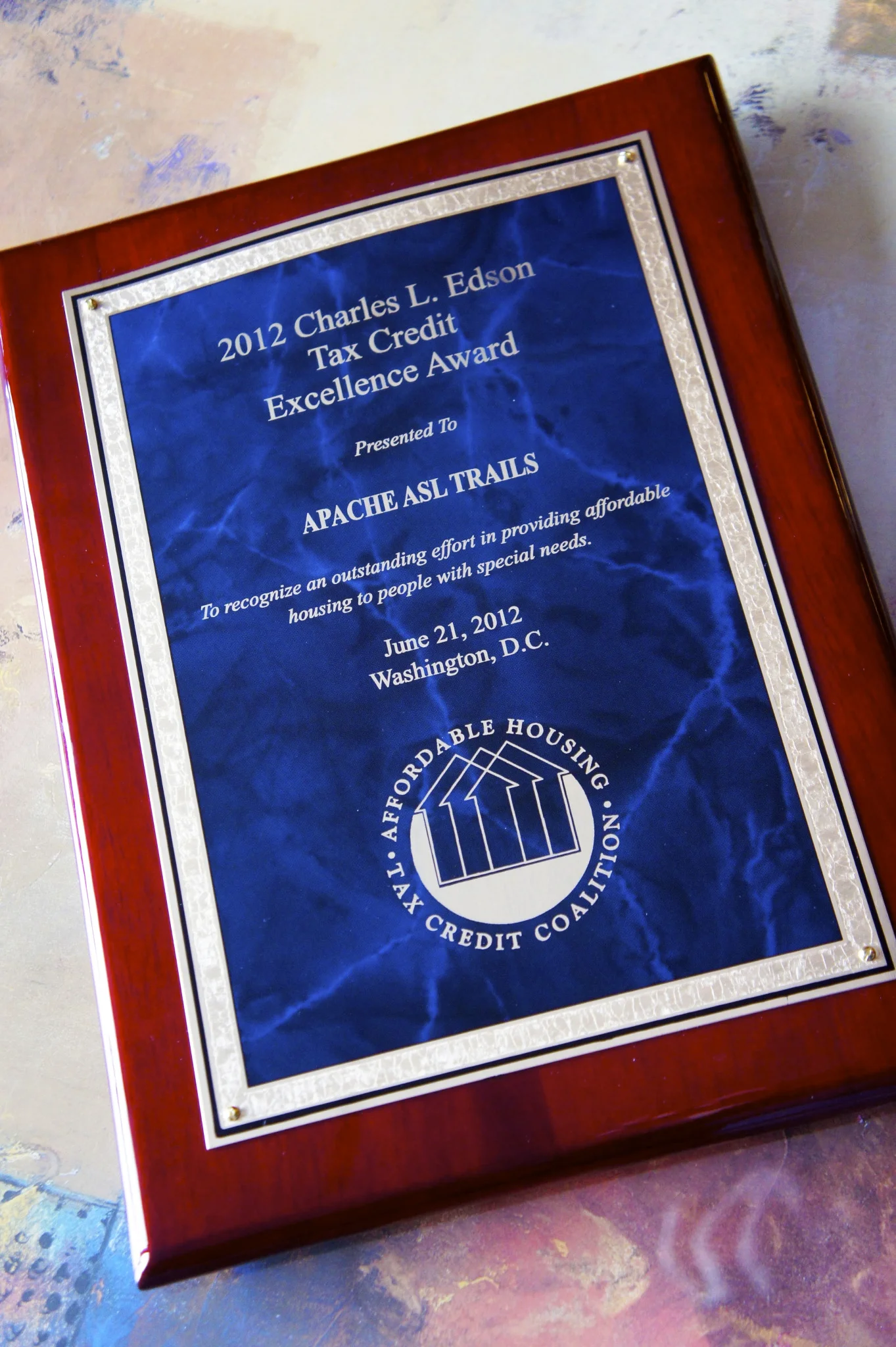 2012 Charles L. Edson Tax Credit Excellence Award
