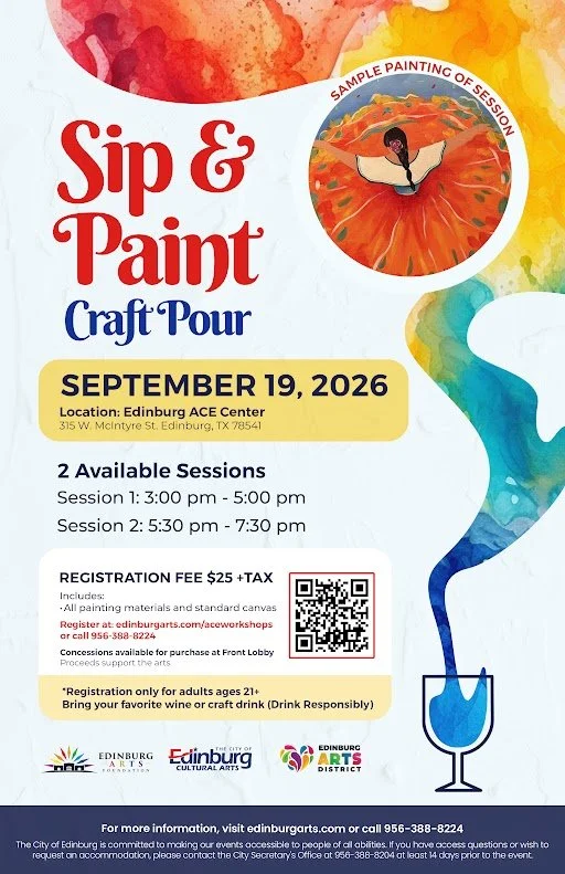 Sip and Paint: Craft Pour | September 19 | 3:00 PM - 5:00 PM | 5:30pm-7:30pm