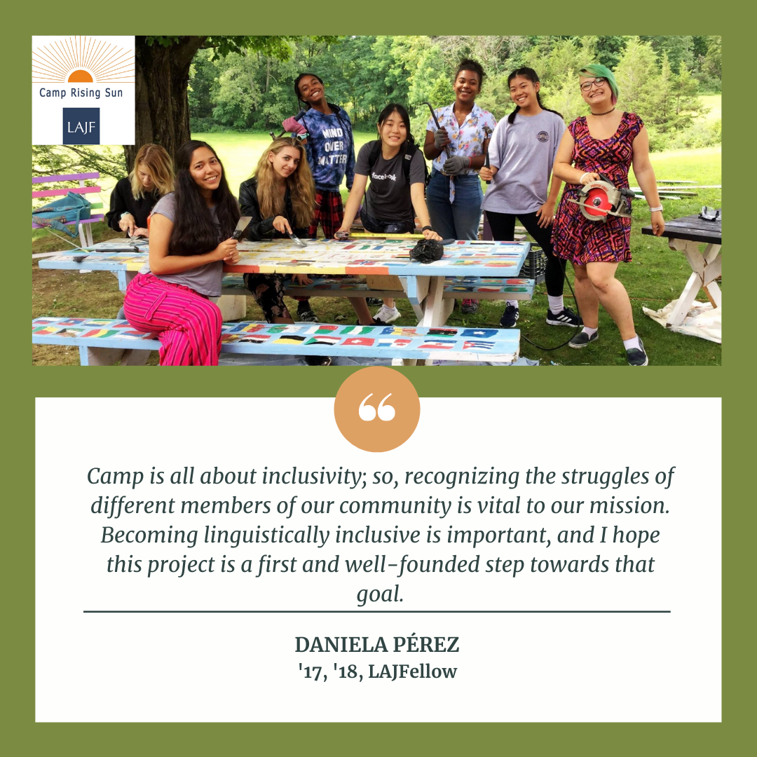 Making Camp Rising Sun More Linguistically Accessible 