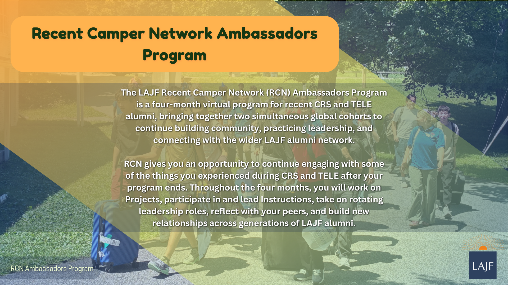 Recent Camper Network Ambassafors Program