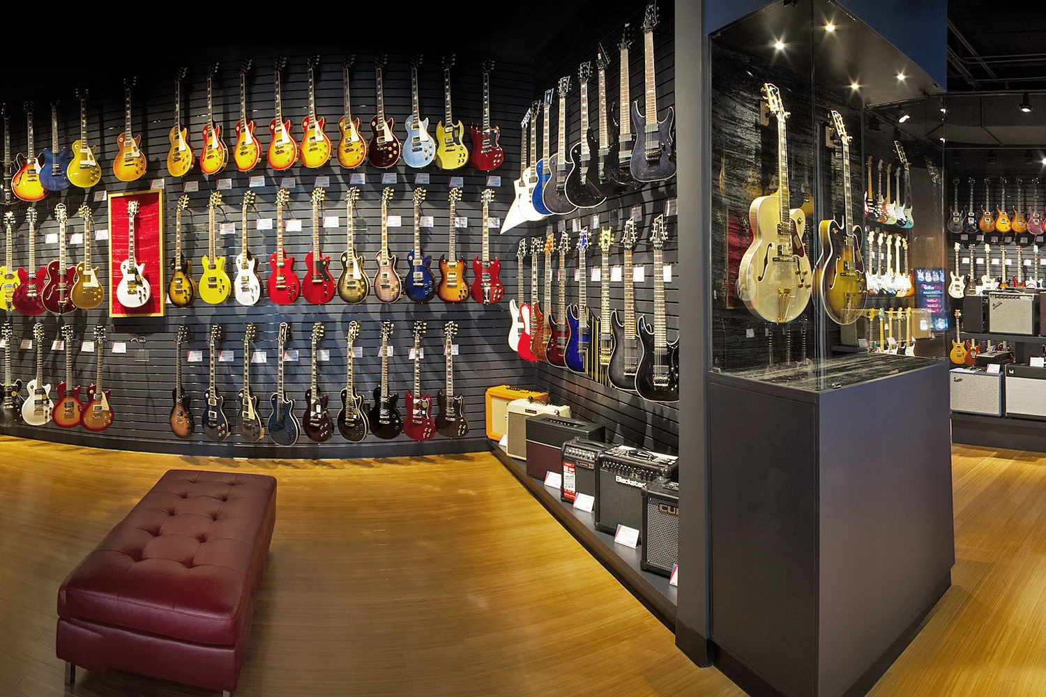 Inside the Sweetwater showroom.