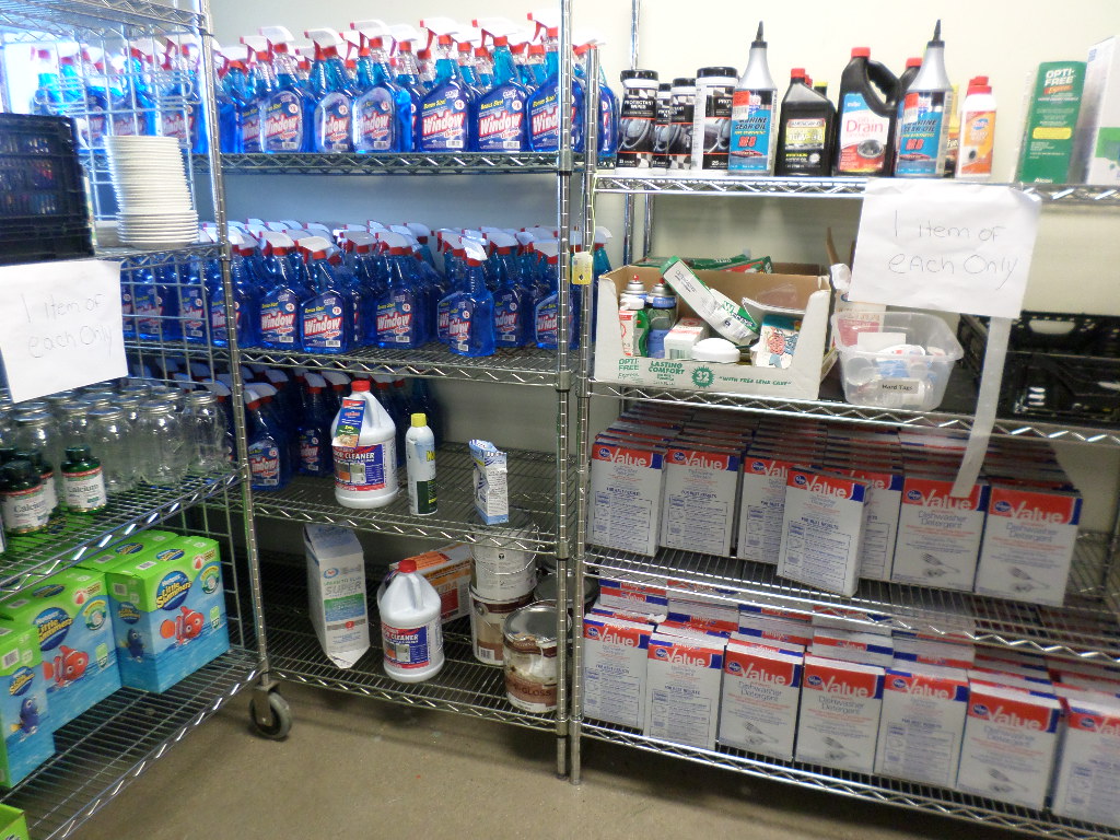 Other non-food items offered at the Community Cupboard.