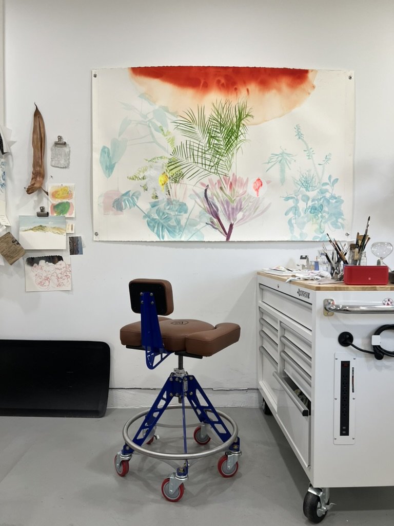 Melissa Mohammadi's California art studio
