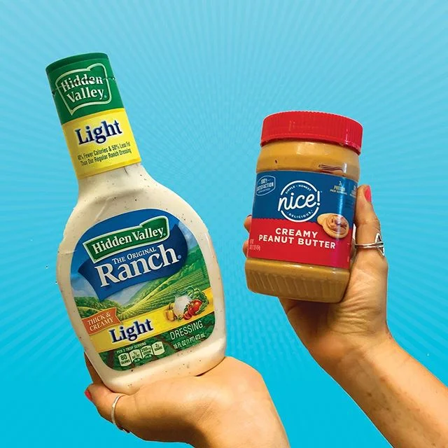 @emilypapaa requested the delightful duo: PB&amp;RANCH! It sparked a great debate....Do you cut your sandwiches in a triangle or a square? 🤔