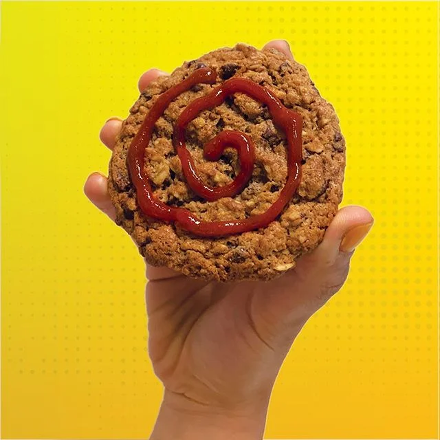 Introducing the Oddly satisfying oatmeal &amp; sriracha cookie 🍪 Thanks 4 the request @lauren_bidell !