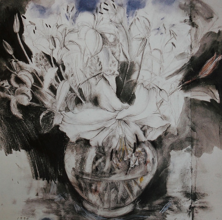 Jim Dine -- We looked at Dine's work during class and talked about his mark-making.
