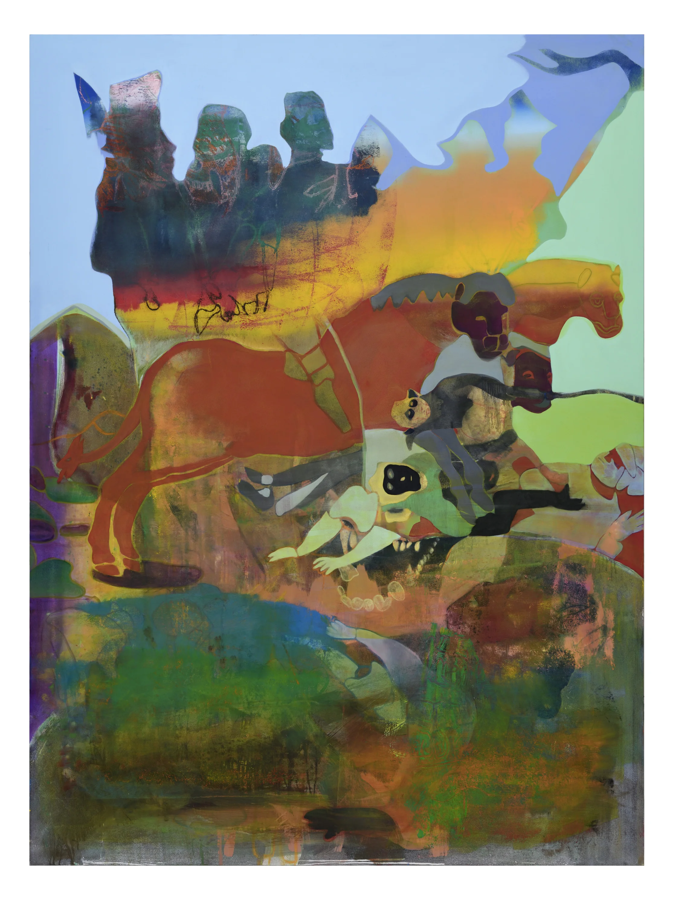  Khao Yai I, 2018  Oil on canvas  230 x 170 cm  ©July Ancel ADAGP 