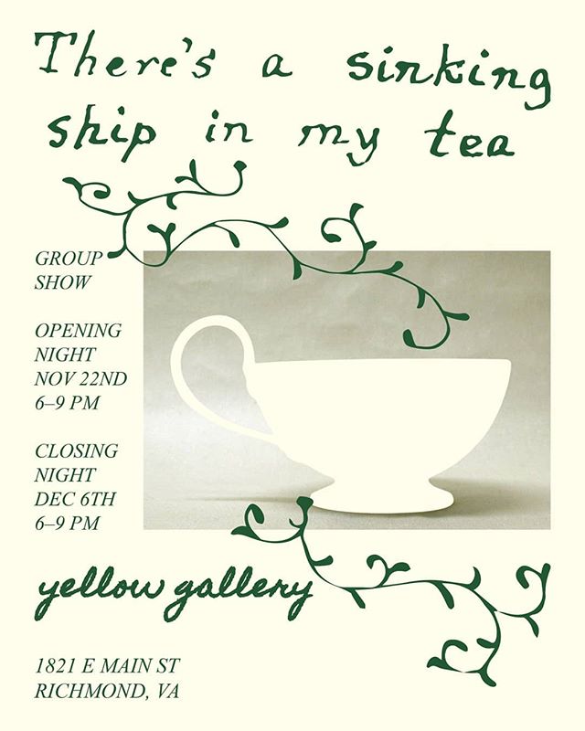 Poster by @sophiemaize . Throwing together a group show last minute in the storefront below my apartment. Artists are tagged plus maybe a few more who knows!