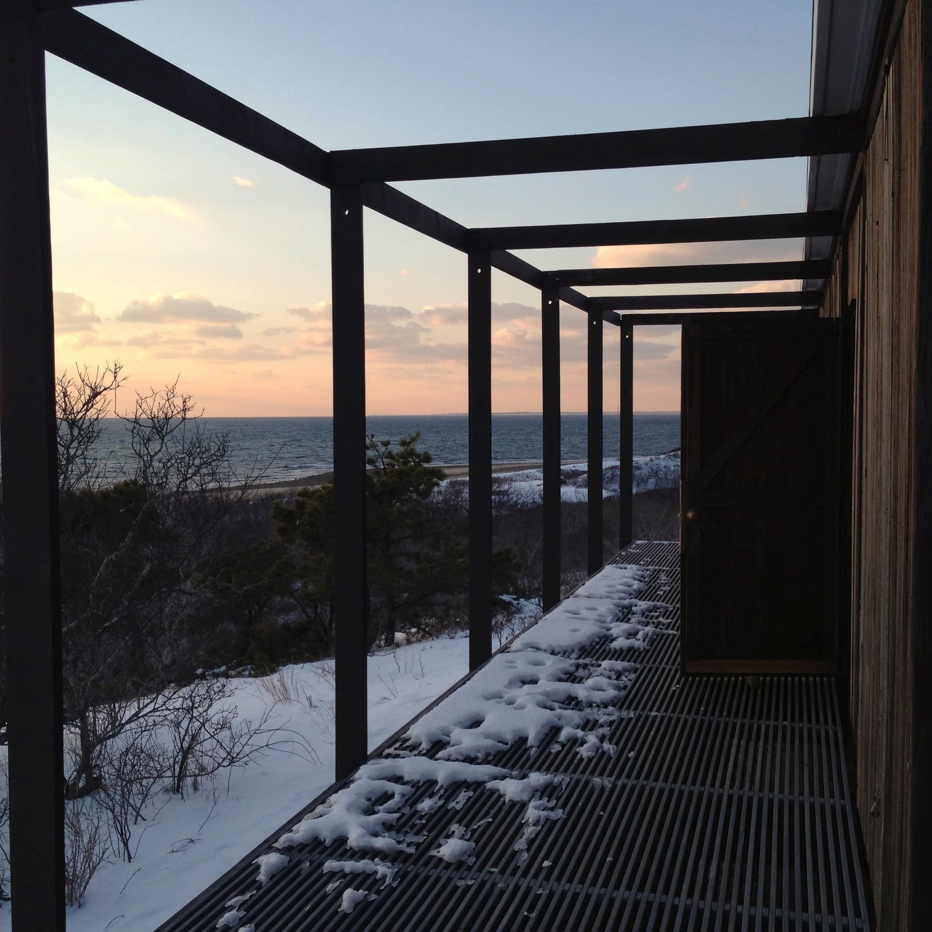 The Hatch House in winter, Cape Cod