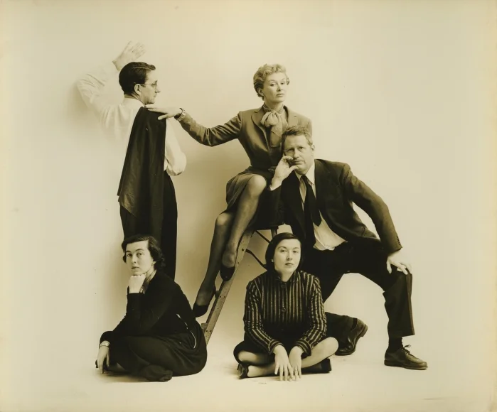 Portrait of twins, husbands and friends, by James Abbe, Jr.